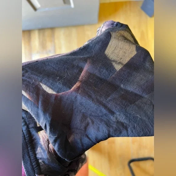 Rock & Republic Black and Purple Short Sleeve Top 60 percent Cotton - Picture 8 of 8